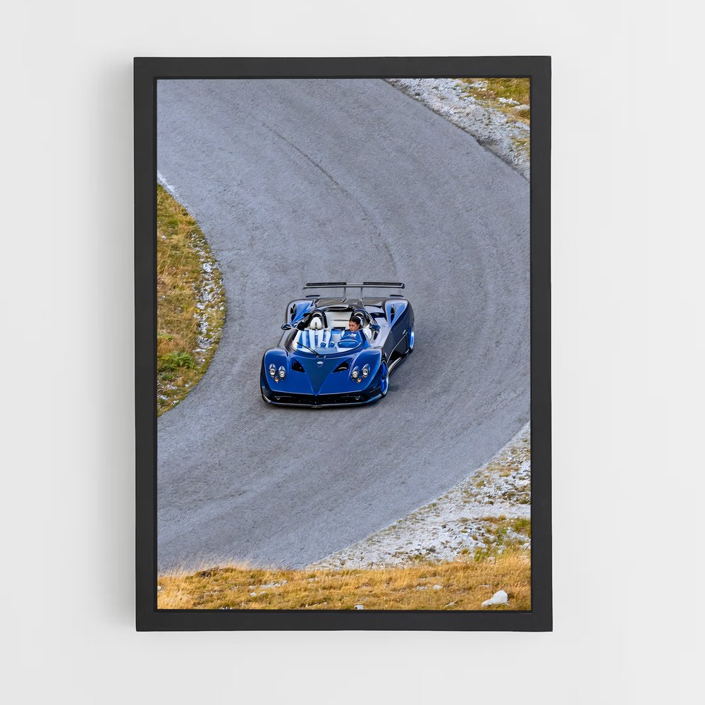 Poster Route Zonda – affiche Pagani (vue 2)